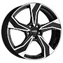 DEZENT 7.0Jx17 H2 ET52 5x114.3x67.1 DEZENT KB DARK schwarz gl??nzend frontpoliert DEZENT 7x17 5x114,3 ET52.00 