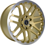  COMBAT gold matt lip + cap polished 8.0Jx18 ET50 5x160x65.1 (wintertauglich) x18 5x160 ET 