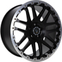  COMBAT CV black matt lip + cap polished 10.0Jx22 ET15 5x112x66.6 x22 5x112 ET15.00 