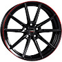BORBET 497208 BORBET LX 8.0x18 5/114 ET40 NB72,5 8x18  ET40.00 borbet black glossy rim red  kba