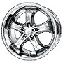 BROCK B15 SLC CHROM 5X110 ET30 HB65.1 9.5x18 B15 (SLC CHROM) 9,5x18 5x110 ET30.00 