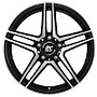  0620072843 FELGE: RC-DESIGN - RCD17 SCHWARZ FRONT-POLIERT (SGVP) 6.5X16 5/112 ET:44 ML:66,6 6,5x16 5x112 ET0.00 