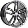 GMP ATOM 10,0X21 5X130 ET45 MB71,6 ANTHRACITE DIAMOND (wintertauglich) 10x21 5x130 ET0.00 